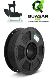 Filamento Pla Premium Quasar Preto Impressora 3d 1,75mm 1kg