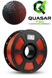 Filamento Pla Premium Silk - Duocolor Quasar Preto / vermelho 3d 1,75mm 1kg