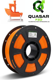 Filamento Pla Premium Quasar Laranja Impressora 3d 1,75mm 1kg